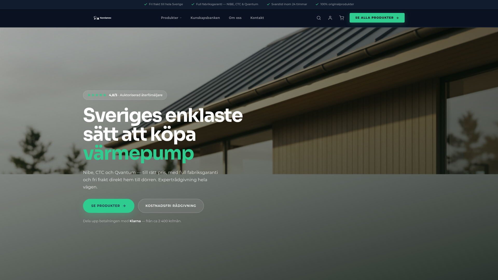 Case: Nordanex — B2B-tjänster