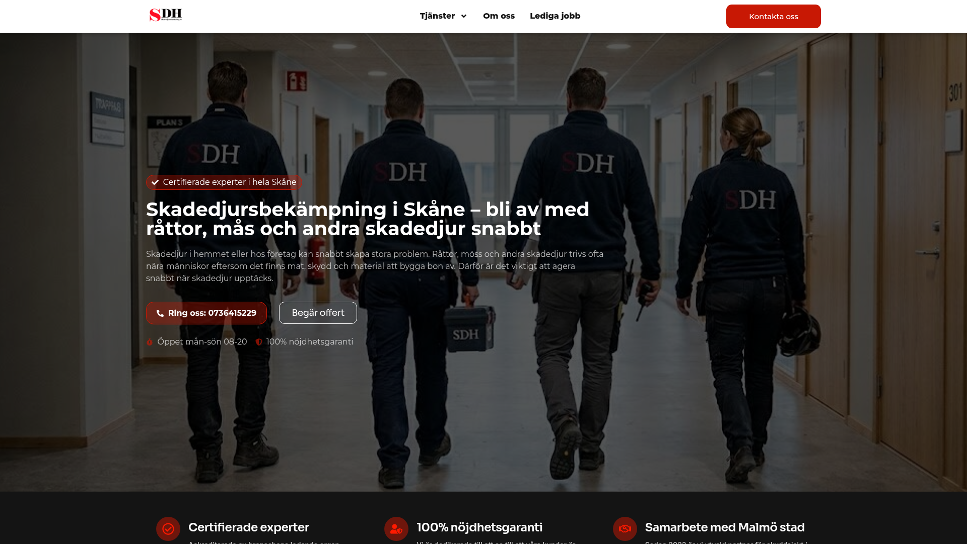 Case: Skadedjurshantering — Nischade tjänster