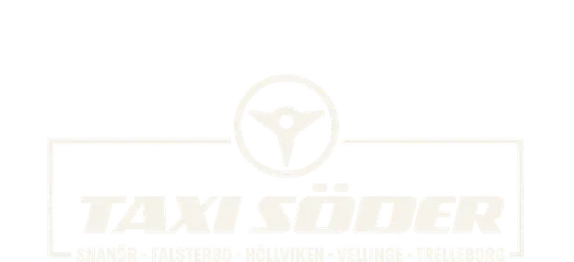 Taxi Söder logotyp, sajt byggd av Zelius
