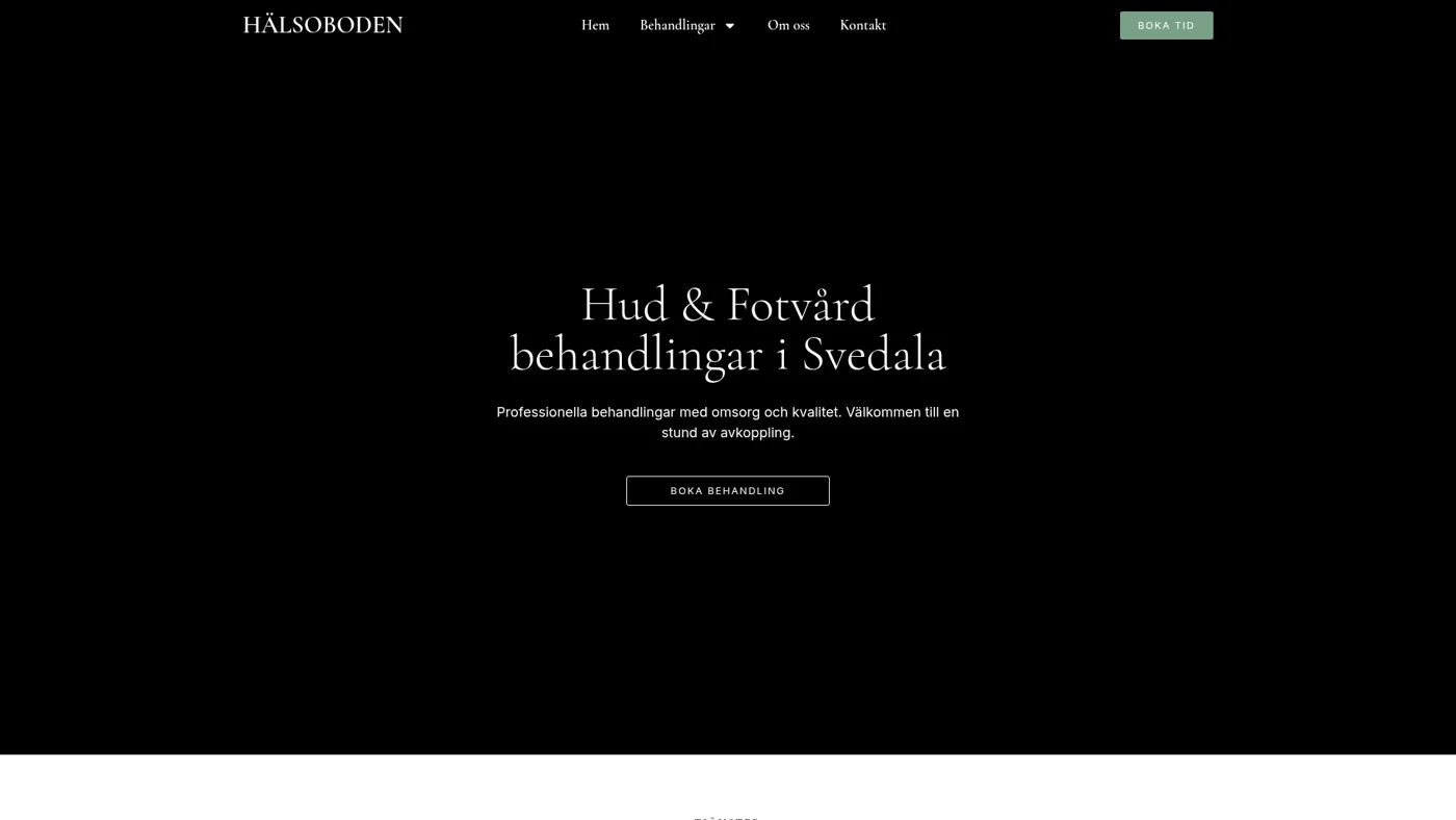 Hälsoboden Svedala, case från Zelius